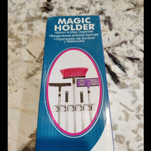 Magic Holder 5 Position Broom Mop Holder - Picture 1 of 3